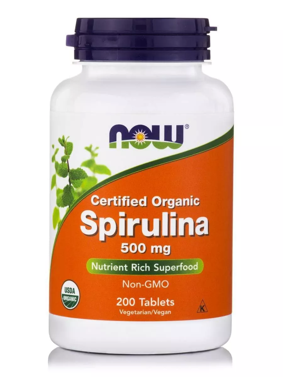 NOW Spirulina 500mg 200 tabs