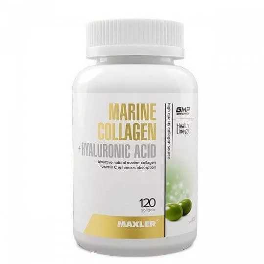 Maxler Marine Collagen Hyaluronic Acid Complex 120 softgels