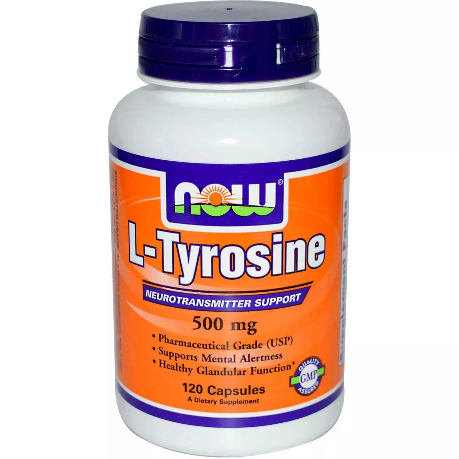 NOW L-Tyrosine 500mg 120 vcaps