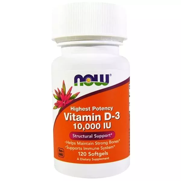 NOW Vitamin D-3 10000 120 caps
