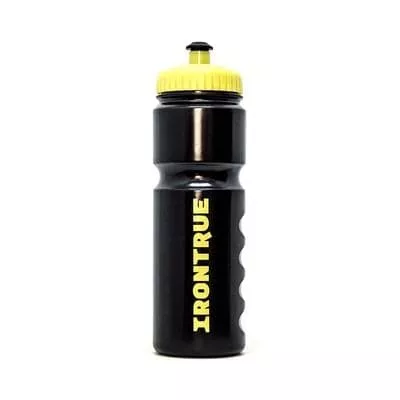 IronTrue Бутылка для воды 750ml (Черная с Желтой Крышкой)