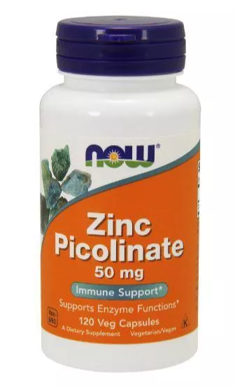 NOW Zinc Picolinate 50 mg 120 vcaps