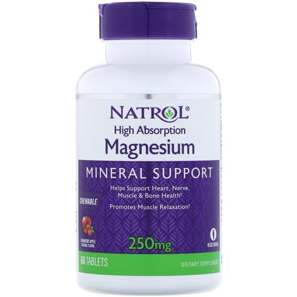 NATROL Magnesium 250mg 60 tabs