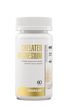 Maxler Chelated Magnesium (Bisglycinate Chelate form) 60 vegan tabs фото