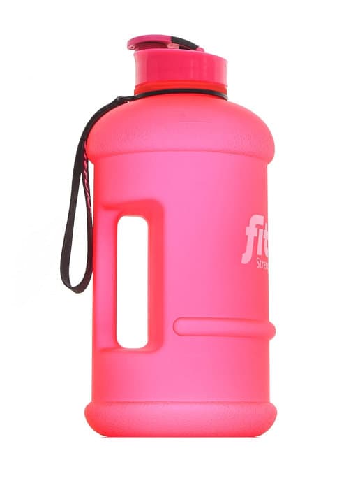 FitRule Бутыль прорезиненная крышка щелчок 1,3L (Розовая) фото