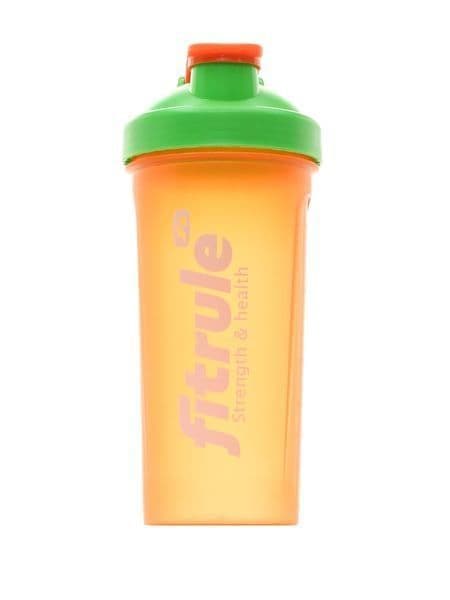 FitRule Шейкер классический с крючком (оранжевый+зеленая крышка)
