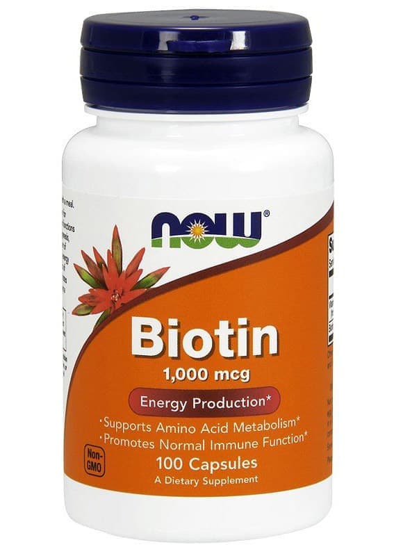 NOW Biotin 1000mcg 100 caps фото