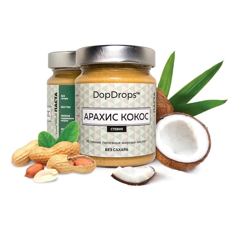 DopDrops Арахисово-Кокосовая паста 265g