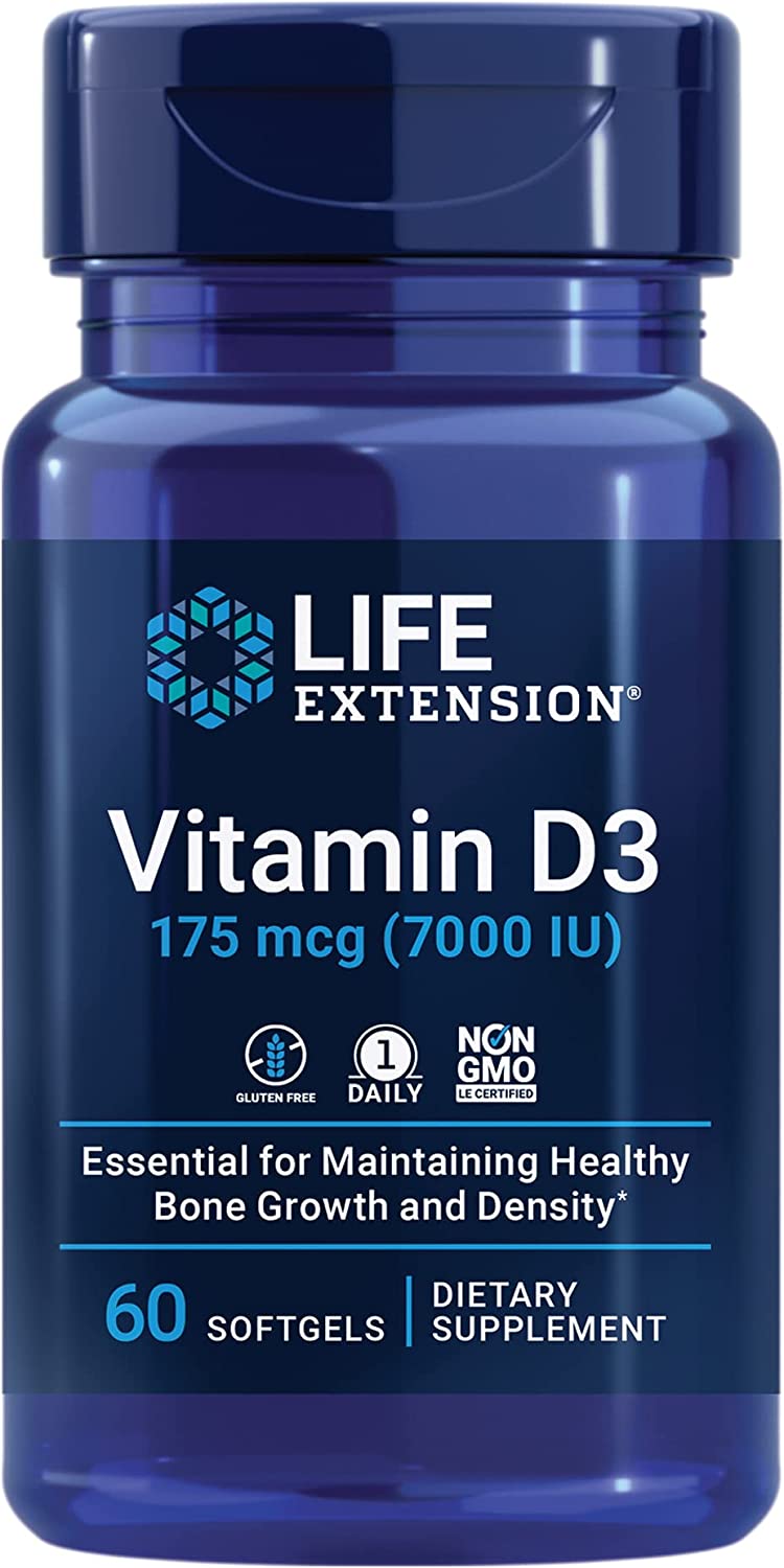 LIFE Extension Vitamin D3 7000 IU 60 sgels фото