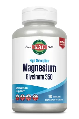 KAL Magnesium Glycinate 350mg 160 vegcaps фото