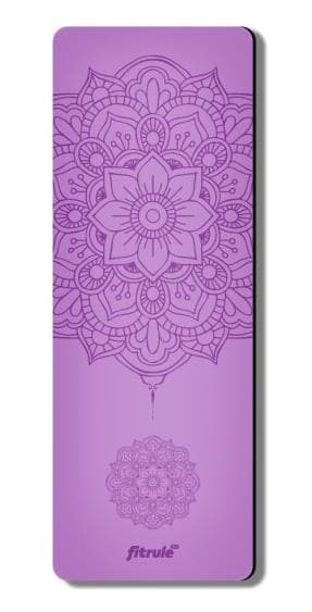 Fitrule Коврик Фиолетовый с разметкой из PU (Цветение)