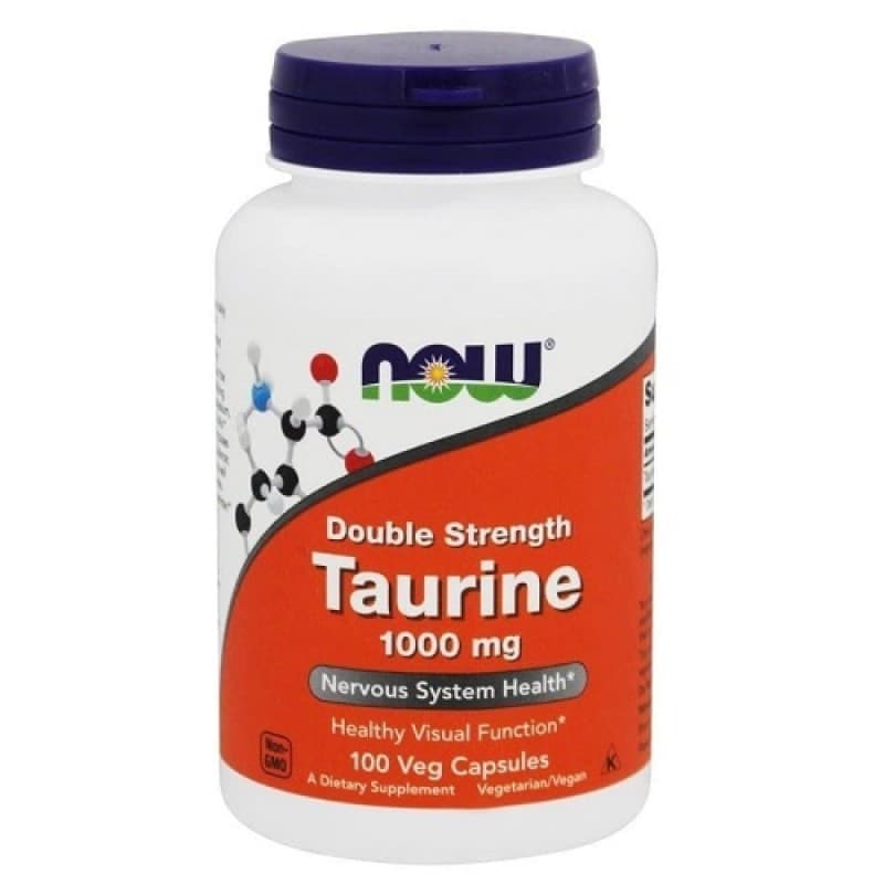 NOW Taurine 1000mg 250 vcaps фото