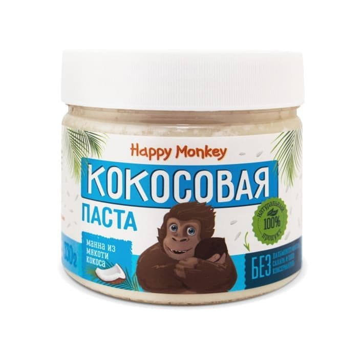 Happy Monkey Кокосовая Паста 330g фото
