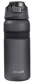 Бутылка для воды Diller D37 850 ml (Черный) фото