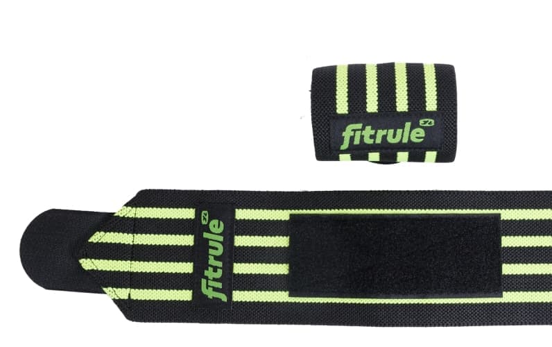 FitRule Бинт кистевой черно-зеленый (hard) 50 см фото