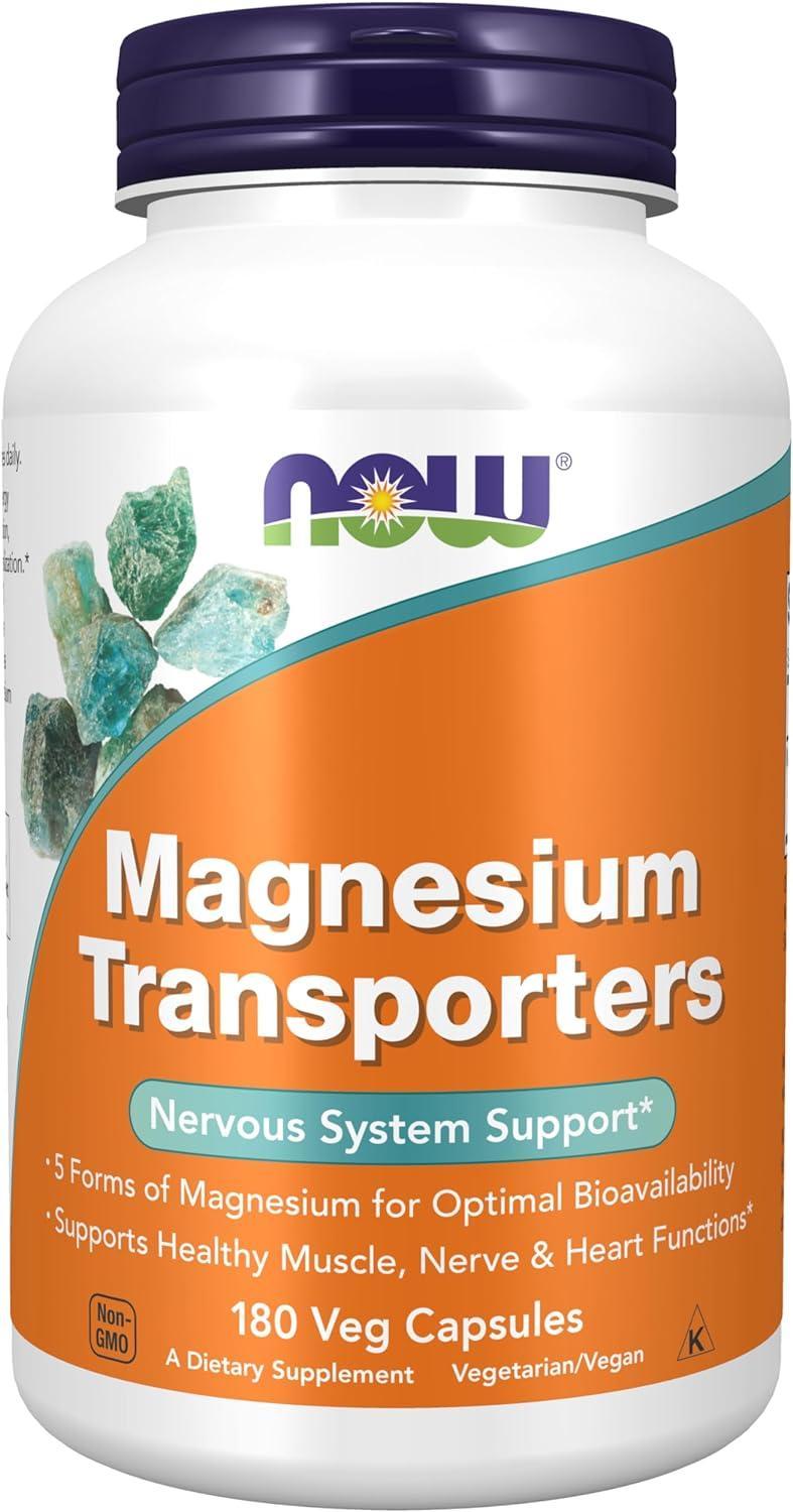 NOW Magnesium Transporters 180 vcaps фото