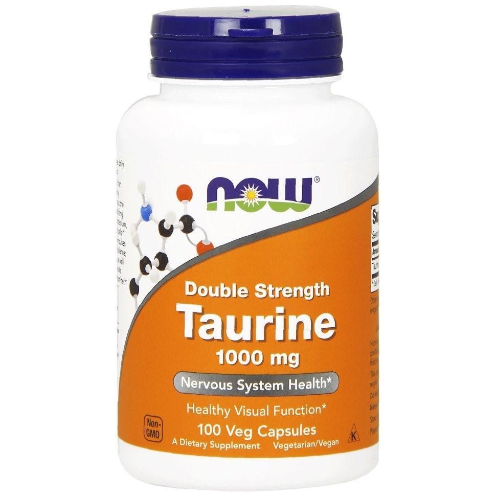 NOW Taurine 1000mg 100 vcaps фото