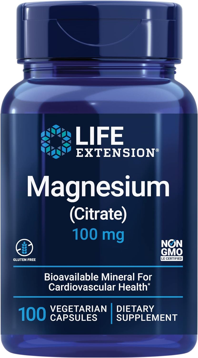 LIFE Extension Magnesium Citrate 100mg 100 vcaps фото