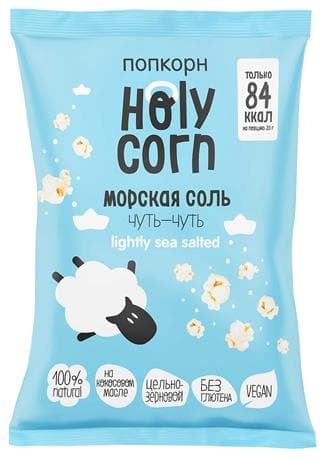 Holy Corn Кукуруза воздушная (попкорн) (60г) (Морская соль) фото