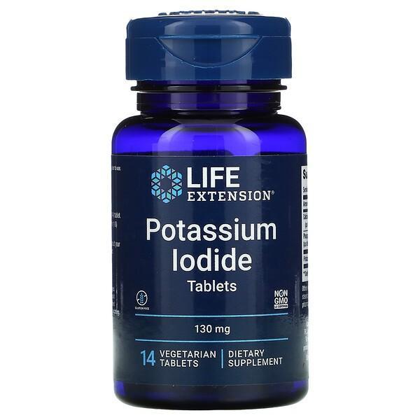 LIFE Extension Potassium Iodide 130mg 14 vegtabs