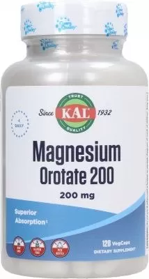 KAL Vitamins Magnesium Orotate 200mg 120 vegcaps фото