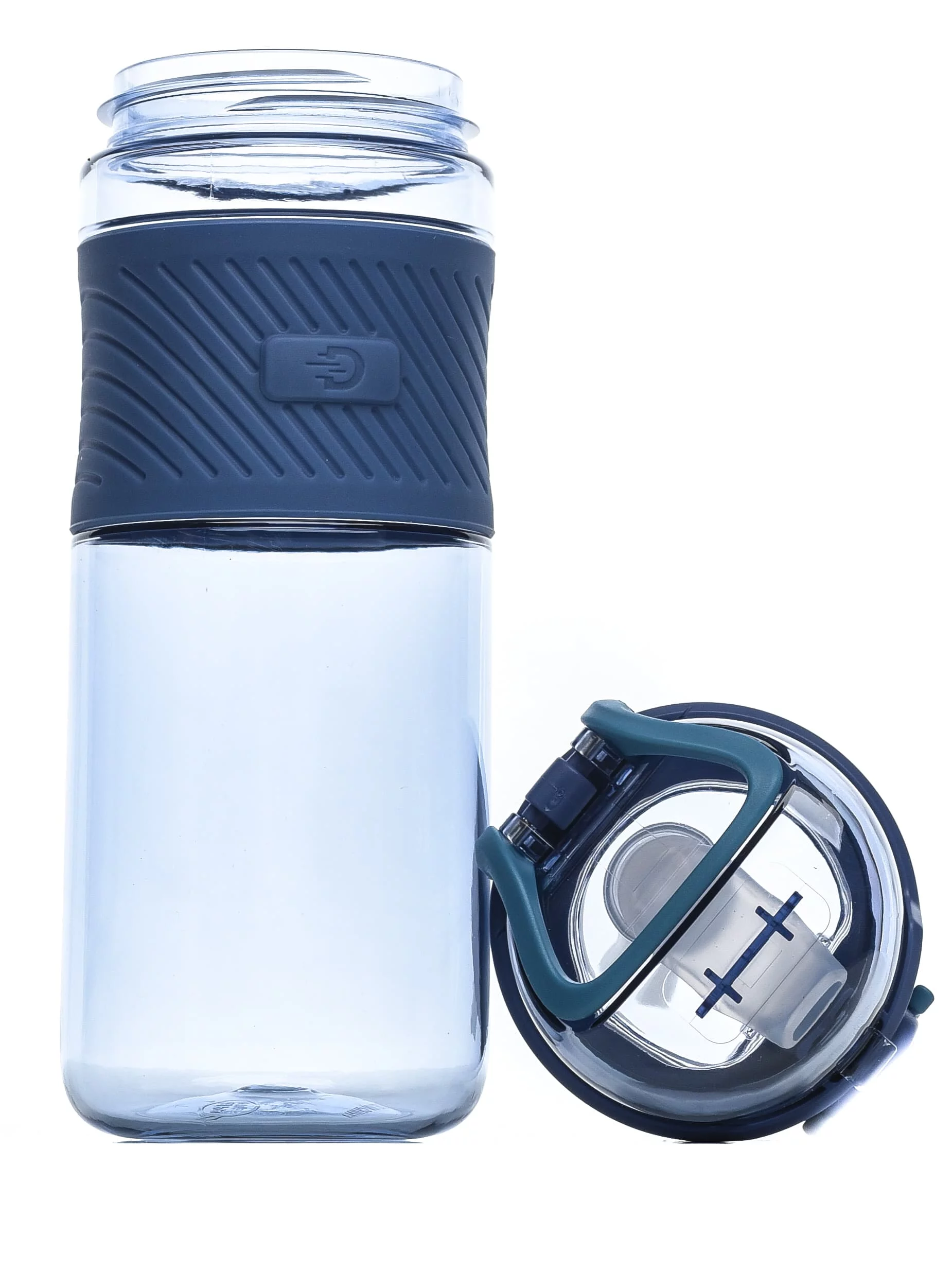 Бутылка для воды Diller DB-001 600 ml (С трубочкой) (Синий) фото