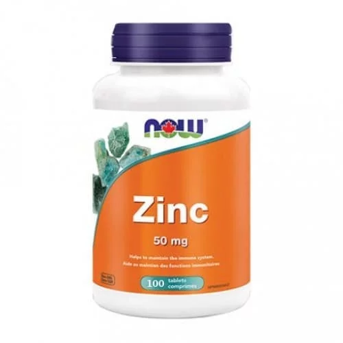 NOW Zinc Gluconate 50 mg 100 tabs фото