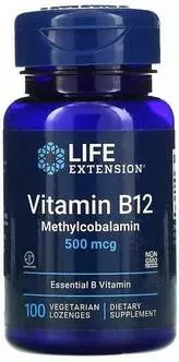 LIFE Extension Vitamin B12 Methylcobalamin 500mcg 100 vegloz фото