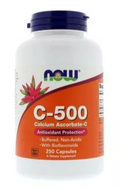 NOW C-500 Calcium Ascorbate 250 vcaps фото