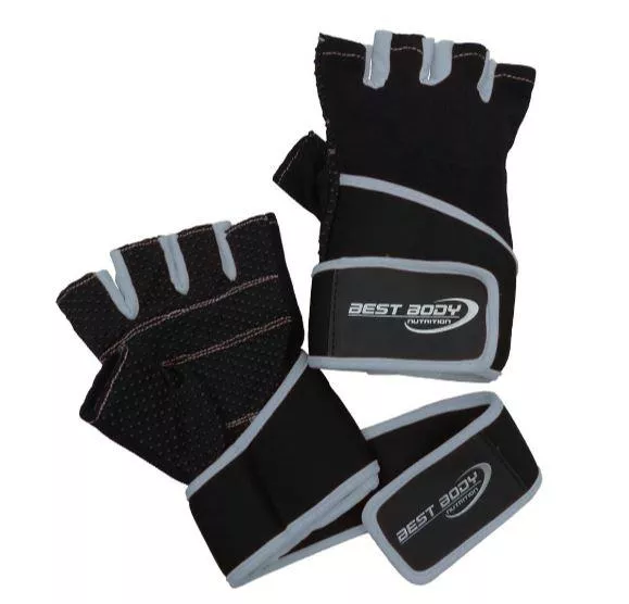 картинка Best Body Перчатки с Напульсн. Fitness Gloves Fun (Серые) от магазина спортивного питания «2scoop»