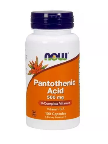 NOW Pantothenic Acid 500mg 100 vcaps фото